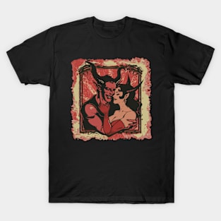 Devil Couple Loving in Hell T-Shirt